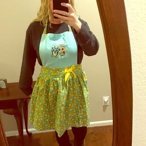 Floral Owl Apron